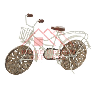 Sculpture de Table de bureau en métal de haute qualité pour salon/Sculpture Unique Best-seller Sculpture de Table de vélo couleur argent - Product Image 3