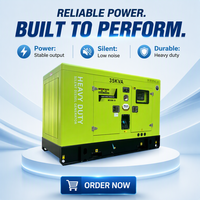 Groupe électrogène diesel silencieux KATHER MCD155PS 50/60Hz 15-50KW monophasé/triphasé haute efficacité avec alternateur 100% cuivre, ATS et AVR
