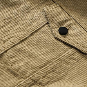 Japanese Style Washed Men's <b>Denim</b> <b>Jackets</b> <b>Customize</b> Logo Winter Outerwear Streetwear Vintage Turn Down Collar <b>Denim</b> <b>Jacket</b> - Product Image 3