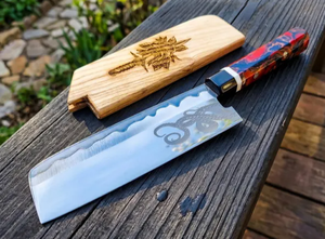 New Arrival Prestige Blades Handmade Ambidextrous Carbon Steel Chef <b>Knives</b> Brushed Finish Customized Packing <b>Sharp</b> Blade - Product Image 6