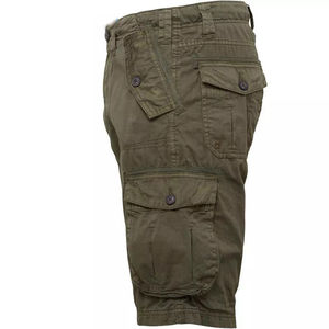 Shorts cargo unisexes vintage en maille OEM avec plusieurs poches, imperméables et respirants - Product Image 3