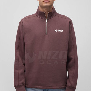 NIZA GEAR Veste d'hiver décontractée pour homme grande taille avec fermeture éclair quart de tour, séchage rapide, écologique, respirante, logo frontal, fabriquée au Pakistan - Product Image 2