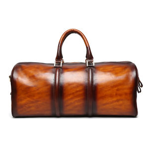 Bolsa de Viaje de Cuero Genuino de Alta Calidad, Bolsa Casual Transpirable con Cierre de Cremallera ¡En Oferta! - Product Image 1