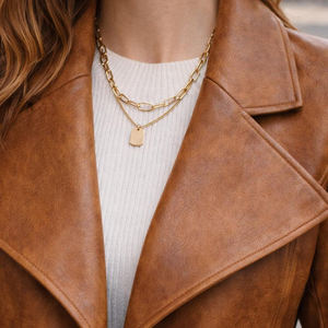 Veste en cuir naturel pour femme, style peplum, en véritable peau de mouton, bleue, avec fermeture éclair, design tendance, automne-hiver, respirante, logo personnalisé - Product Image 5