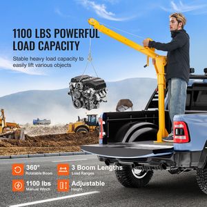Grue de camion pliable en acier d'une capacité de 16 tonnes avec treuil manuel pour une rotation à 360 degrés - Product Image 2