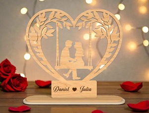 Modern Romantic Wood Picture <b>Frames</b> for Home Decoration for Couples' Anniversaries Birthdays Graduations Weddings - Product Image 2