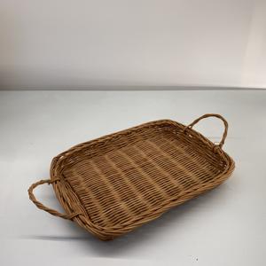 ถาดหวายพร้อมที่จับเครื่องใช้ในครัวอุปกรณ์ตกแต่งบ้านเสิร์ฟผลไม้และอาหาร - Product Image 5