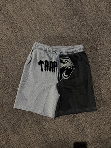 Most Selling 2026 Split Color Block French Terry Sweat <b>Shorts</b> <b>Towel</b> Patch Graphic Casual <b>Shorts</b> Unisex with Custom Logo - Product Image 1