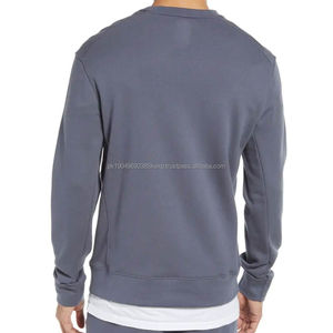 Sweatshirts à col rond XS pour hommes de haute qualité Top des ventes Service OEM Couleur unie Motif d'impression unique Brodé Teint uni - Product Image 5