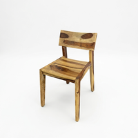Chaise de salle à manger en bois massif de palissandre, fauteuil à grain de bois naturel, mobilier moderne pour la maison
