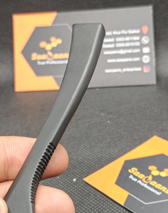SAAQAANS ENTERPRISES SQ-0071 Custom Logo Japanese Style Men's Stainless Steel Black <b>Single</b> Edge Half <b>Blade</b> Barber Safety <b>Razor</b> - Product Image 2