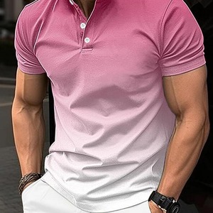 SpandexPolyester Casual Jersey Quick Dry Printed Men's T-Shirts Wholesale Summer Fashion <b>Tee</b> - Product Image 3