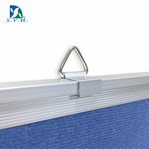 Blue Felt Display <b>Board</b> with Magnetic Surface and Aluminum Frame for Business Branding - Product Image 3