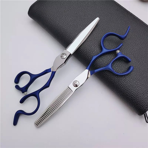 Professional Hair Cutting Scissors Stainless Steel Barber <b>Shears</b> Blue Handle Salon Hair Beauty <b>Tools</b> - Product Image 5