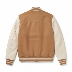 Chaqueta Varsity Clásica para Hombre de la Marca Designer Bolster Industry, con Cierre Frontal, Impermeable, Ecológica, Cubierta de Poliéster y Algodón - Product Image 2