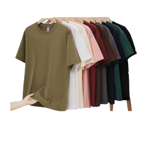 T-shirt Homme Premium 100% Coton Tricoté Poids Lourd 200g Manches Courtes Surdimensionné Impression par Transfert Thermique Séchage Rapide Respirant Vintage - Product Image 2