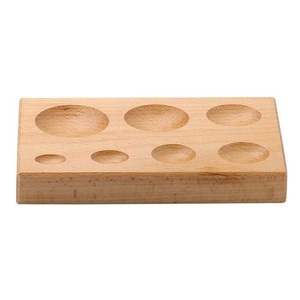 Bloc de façonnage ovale en bois dur à 11 cavités pour le façonnage de métaux, outil de fabrication de bijoux - Product Image 2