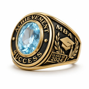 Anillos de Campeonato de Lujo para Ligas Profesionales - Plata de Ley Chapada en Oro con Diamantes, Logotipo del Equipo Grabado en 3D, Servicio OEM al por Mayor - Product Image 5