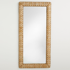 Espejo de Pared Rectangular Decorativo de Seagrass, Hecho a Mano, con Acabado Brillante, para Decoración Moderna de Dormitorio o Sala de Estar - Product Image 1