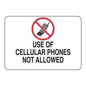 Señal de Prohibición de Celulares Brady para Áreas Industriales, Laboratorios y Hospitales - Product Image 2