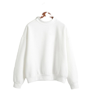 Sweat-shirt à capuche oversize pour homme de haute qualité en molleton bouclette, col montant, épaules tombantes, polyester/coton, col rond, personnalisé, hiver - Product Image 6