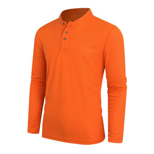 Camisa de Manga Larga con Cuello Henry para Hombre, Camisa Informal Transpirable de Alta Calidad para Otoño y Primavera - Product Image 5