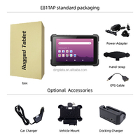 Tableta Robusta Android 14 de 8 Pulgadas, Tableta Industrial 4G LTE, 8GB 128GB GPS, Computadora Portátil Resistente al Agua