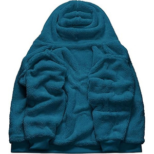 Sweat à capuche zippé pour homme, style urbain, avec doublure intérieure en polaire Sherpa, qualité supérieure, répondant aux exigences des clients, fournisseurs de premier plan - Product Image 3