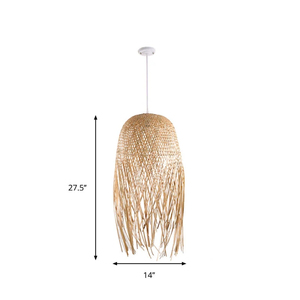 Lámpara de Mesa Tejida de Bambú Natural para Decoración del Hogar, Dormitorio, Sala de Estar e Iluminación Interior - Product Image 1