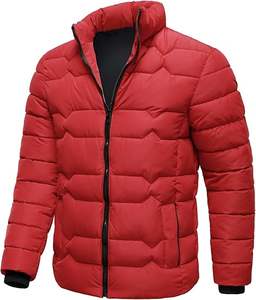 Chaqueta Bomber Acolchada de Invierno para Hombre, con Logotipo Personalizado, Talla Grande, Relleno de Fibra de Poliéster, Larga y Delgada, Nueva Llegada - Product Image 5