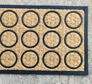 Jucor Exports High Quality Coir Rubber Non Brush Entrance <b>Mat</b> Durable Slip Resistant Dirt Trapping Easy Clean Traditional Design - Product Image 3