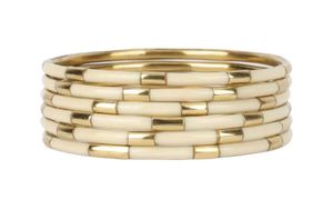 Brazalete Tradicional Hecho a Mano en Latón con Diseño de Resina, Joyería Moderna para Chicas y Mujeres - Product Image 3