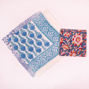 Indian Traditional Print Neckerchief Eco-Friendly Natural Dye Bandana Trendy Everyday Hair <b>Accessory</b> For Unisex Pets Wraps - Product Image 2