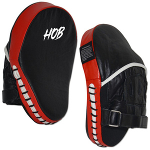 Custom High Quality PU Leather Boxing Focus Mitts Flat and Curved <b>Pads</b> for MMA Martial Arts Training - Product Image 3