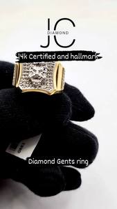 Anillo de oro de 14 quilates de primera calidad para hombre con diamante cultivado en laboratorio de 0,39 quilates, elegante diseño de diamante sintético, perfecto para uso diario - Product Image 4