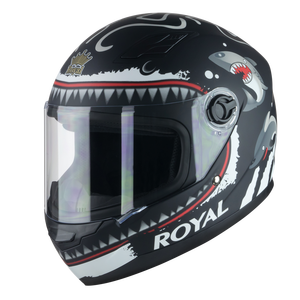 Casque Royal M136, nouveau casque intégral de sécurité, ABS+EPS, certifié ISO 9000, homologué DOT, déverrouillage rapide, design graphique, entièrement équipé - Product Image 1