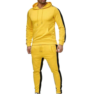 Trending <b>Pullover</b> Style Hooded Collar and Solid Pattern <b>Men</b> Tracksuits Different Styles Solid Color <b>Men</b> Tracksuits Set - Product Image 1