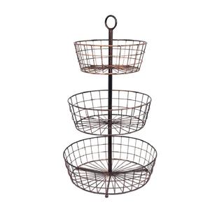 Panier de rangement de comptoir de cuisine en fil de fer, 3 niveaux, pour fruits et légumes, durable, taille et forme personnalisables - Product Image 3