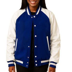 High Quality Eco-Friendly Reversible ZPB Varsity Jacket Women 100% Polyester Embroidered Greek Unisex Sorority Winter Jacket - Product Image 1
