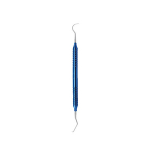 Juego de 4 Instrumentos para Examen Dental Básico, Herramientas de Diagnóstico Profesional para Uso Clínico, Juego de Espejo y Sonda Dental, Color Azul - Product Image 3