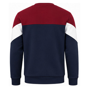 Custom Men's Color Block Crewneck Sweatshirt Three Tone Fleece Pullover Streetwear Wholesale Custom Logo Long Sleeve Sweatshirt - Product Image 4