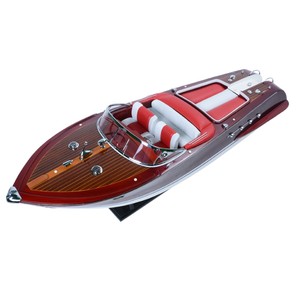 B108 Handcrafted Cedar Wood Nautical Riva Aquarama Painted Ready for RC Boat Model Collectible Decor Perfect Gift 89Lx26Wx25.4H - Product Image 1