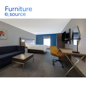Chic <b>Hotel</b> Furniture Holiday Inn - Functional Full <b>Hotel</b> Room Set with MDF/LPL Finishing -Factory Price <b>Hotel</b> Furniture Supplier - Product Image 4