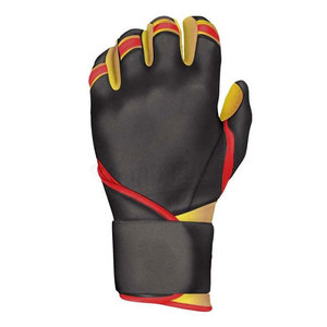 Gants de frappe en cuir noir, rouge et jaune, durables, pour entraînement, unisexes, adultes, à enfiler, ambidextres, logo personnalisable - Product Image 6