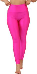 Women's High Waist Compression Leggings <b>Tummy</b> <b>Control</b> Shiny Yoga Pants with Inner Pockets Athletic Sportswear - Product Image 6