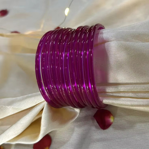 High Quality <b>Indian</b> Jelly <b>Bangle</b> Set Pearl <b>Bangles</b> Silver Plated Trendy Women's Wedding Dulhan Custom Colors Available - Product Image 1