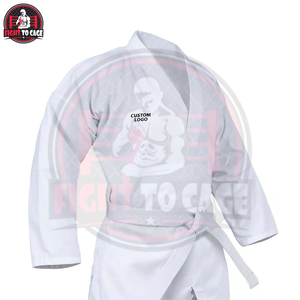 Uniforme de Taekwondo OEM en coton et polyester durable, blanc, avec ceinture élastique, tenue d'entraînement d'arts martiaux - Product Image 6