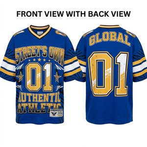Camiseta de Fútbol Premium de Poliéster 220 GSM, Negra, Dorada y Blanca, con Apliques de Diamantes de Imitación Personalizados, Gráficos, Ecológica, de Secado Rápido y Transpirable - Product Image 6