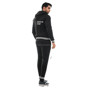 Conjunto Deportivo Personalizado de Invierno, 100% Algodón, para Hombre y Mujer, Transpirable, 350-450 GSM, Sudadera con Capucha y Pantalones Jogger, con Bordado y Estampado - Product Image 3