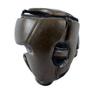 Protector de Cabeza de Boxeo de Cuero Negro con Logotipo Personalizado Profesional de Alta Calidad, Protectores de Cabeza de Cuero Duraderos Personalizados - Product Image 4